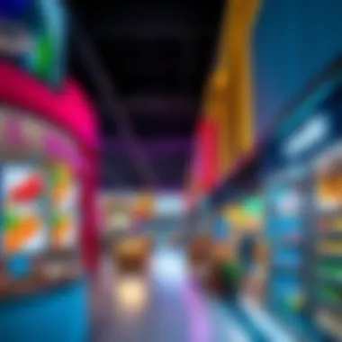 Vibrant marketplace within AB Centre al Barsha displaying various amenities