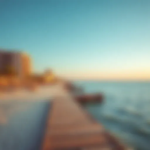 Abu Dhabi Beach Serenity Stunning view of Abu Dhabi beach with clear skies