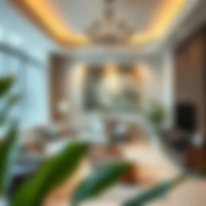 Elegant interiors of a rental property in Ajmal Makan