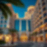 Architectural Elegance of Al Bustan Complex Stunning view of the Al Bustan Complex's façade showcasing its architectural elegance