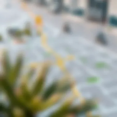 Accessibility Routes to Al Qusais Industrial Area 3 Map highlighting the accessibility routes to Al Qusais Industrial Area 3