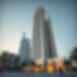 Architectural Marvel of Al Salam Tower Stunning view of Al Salam Tower showcasing its modern architecture
