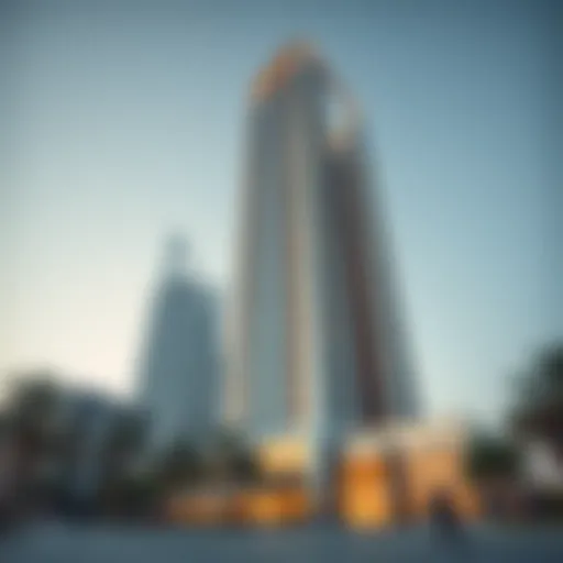 Architectural Marvel of Al Salam Tower Stunning view of Al Salam Tower showcasing its modern architecture