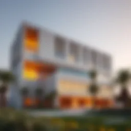 Stunning exterior view of Al Sondos Oasis Building showcasing modern architecture