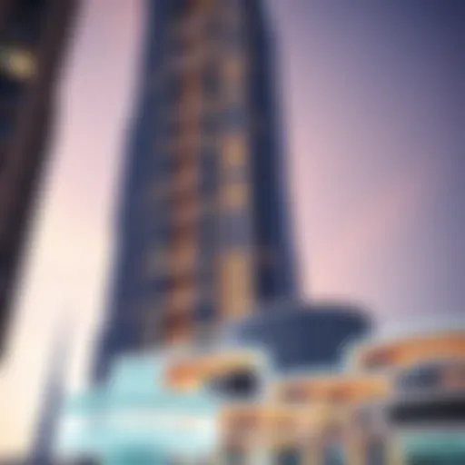 Architectural Marvel of Al Wifaq Tower Stunning architectural view of Al Wifaq Tower