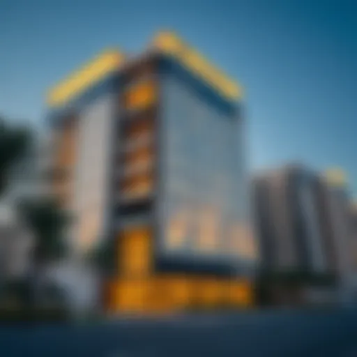 Exterior view showcasing the modern architecture of Al Yasmeen Building