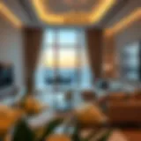 Luxurious Apartment in Dubai A luxurious apartment interior in Dubai