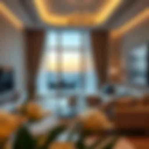 Luxurious Apartment in Dubai A luxurious apartment interior in Dubai
