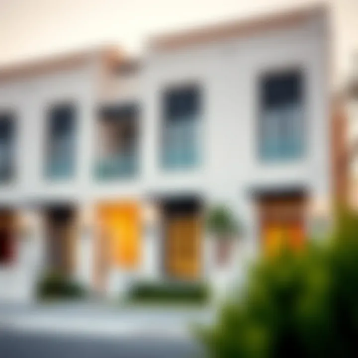 Architectural Brilliance of Bianca Townhouse Elegant facade of Bianca Townhouse showcasing modern architecture