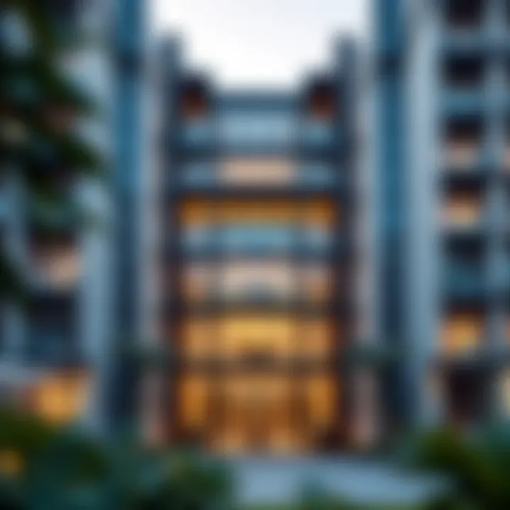 Stunning facade of Bluebell Residence showcasing modern architecture