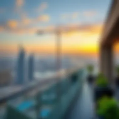 Breathtaking rooftop view highlighting Dubai's skyline