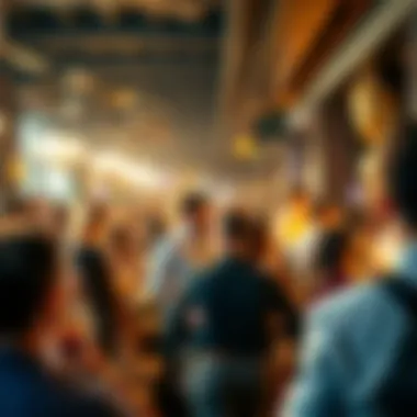 Vibrant Social Atmosphere Vibrant social atmosphere at the brunch event