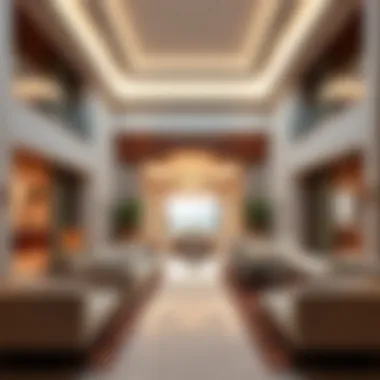 Luxurious interior of a Bulgari villa