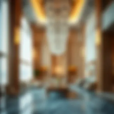 Interior Architectural Design of Burj Kayan Interior view highlighting the luxury design elements within Burj Kayan