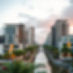 Stunning skyline view of Canal Heights showcasing modern architecture