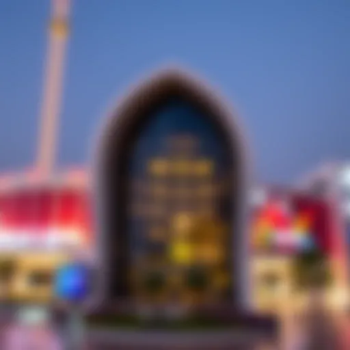 A vibrant image capturing the essence of Dubai Expo with architecture and innovation in focus.