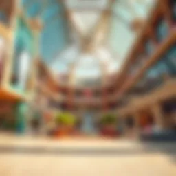 A panoramic view of Carrefour Mall showcasing its stunning architecture