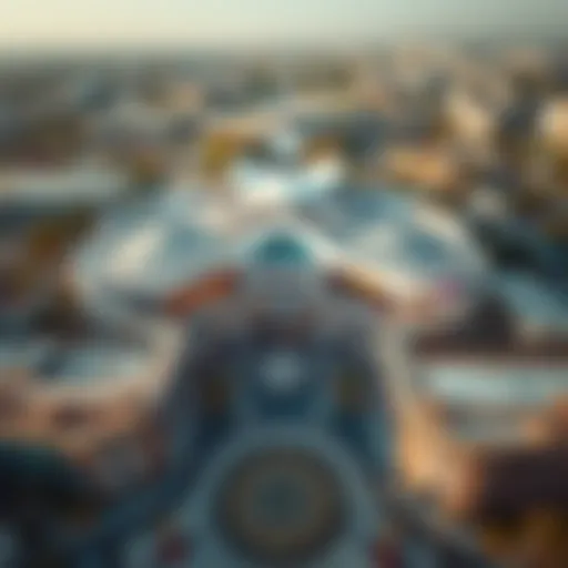 Aerial View of Central Mall Khalifa Aerial view of Central Mall Khalifa showcasing its modern architecture and surroundings