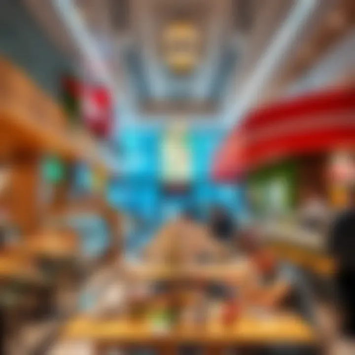 Diverse Dining Options at Central Mall Khalifa Dining section in Central Mall Khalifa displaying a variety of culinary options