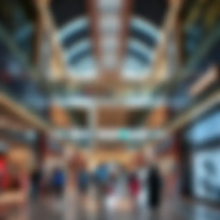 Interior of Central Mall Khalifa Interior shot of Central Mall Khalifa featuring vibrant retail spaces and shoppers