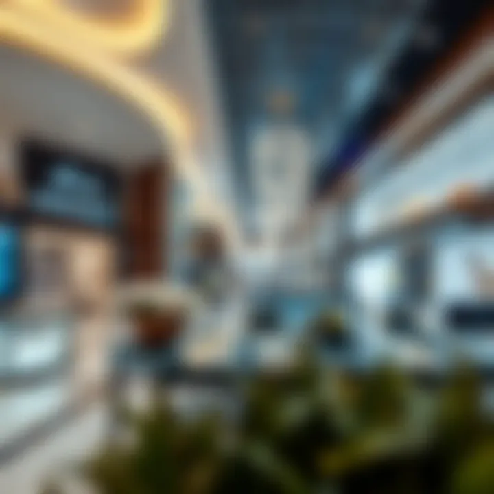 Luxurious Retail Experience Inside City Centre Al Zahia Interior showcasing luxury retail stores