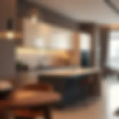 Modern Kitchen Features in Bur Dubai Flats Modern kitchen in a Bur Dubai flat