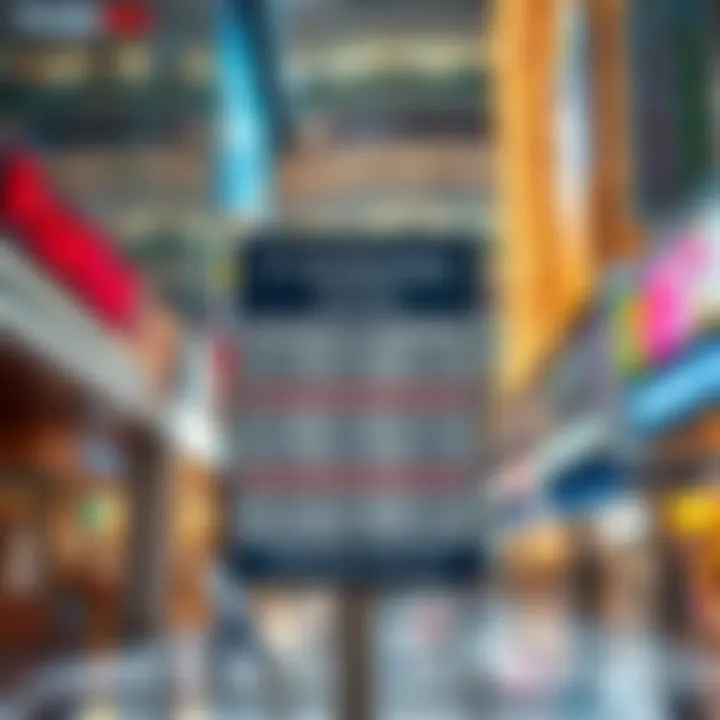 Parking Rates Signage at Dubai Mall Signage indicating parking rates at Dubai Mall