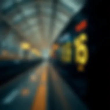 Digital display of metro timings