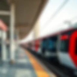 Metro Dubai train at a station
