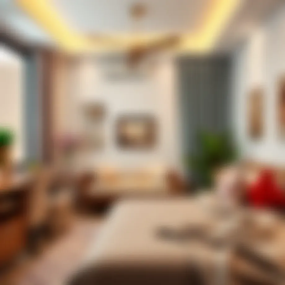 Cozy room interior showcasing modern decor