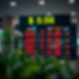 Currency exchange rates display