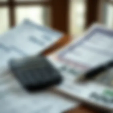 Calculator and financial documents for currency conversion