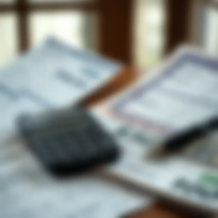 Calculator and financial documents for currency conversion