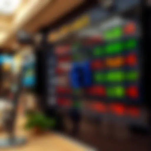 Currency exchange rates display