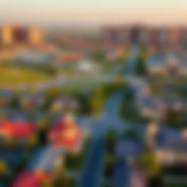 Aerial View of the Surrounding Community Aerial view of the vibrant community surrounding Damac Cour Jardin with scenic landscapes