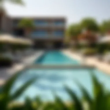 Amenities and Leisure Facilities at Cour Jardin Amenities and leisure facilities including a beautiful pool and lush gardens