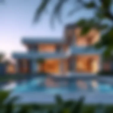 Luxury Villa Architectural Design in Damac Hills 1 Luxury villa within Damac Hills 1 highlighting architectural design