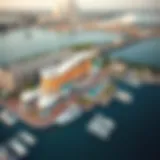 Aerial View of Diamond 6 Marina A stunning aerial view of Diamond 6 Marina showcasing its architectural design