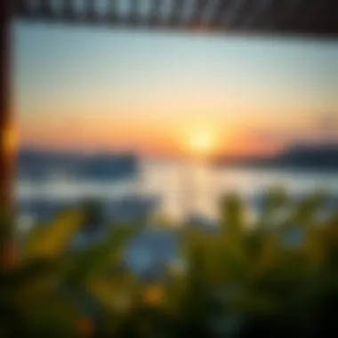 Sunset View over Diamond 6 Marina A picturesque sunset view over the marina, emphasizing luxury living