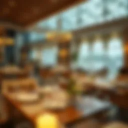 Elegant dining setting in a luxurious UAE restaurant