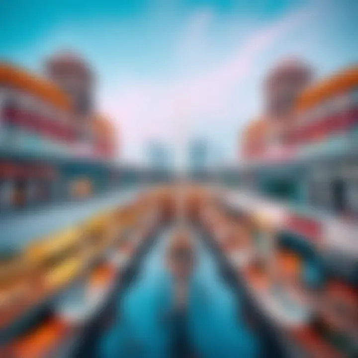 Aerial view of Dubai Mall showcasing its architectural grandeur