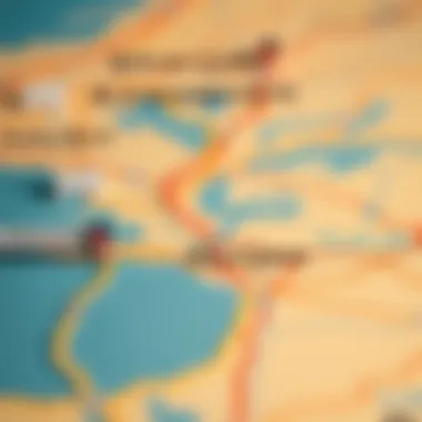 Map Showing Routes Between Sharjah and Dubai Map showing routes between Sharjah and Dubai