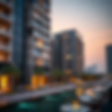 Real estate investments with a view of modern architecture