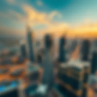 Dubai's Skyscraper-filled Skyline Insightful view of Dubai's real estate market with skyscrapers