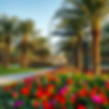 Free Recreational Activities in Dubai A serene park in Dubai representing free recreational activities available to residents.