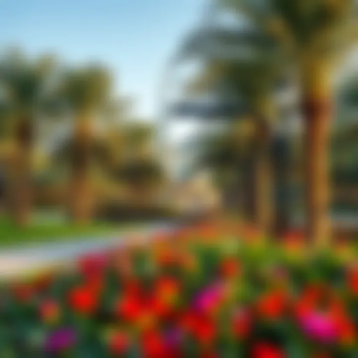 Free Recreational Activities in Dubai A serene park in Dubai representing free recreational activities available to residents.