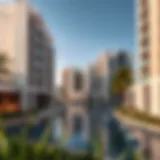 Contemporary Architecture of Emaar Creek Waters 2 Stunning view of Emaar Creek Waters 2 showcasing contemporary architecture