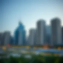 A modern Dubai skyline showcasing luxury apartments