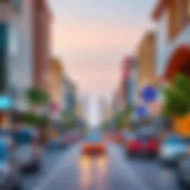 Experience the Energy of Al Barsha Vibrant Street View of Al Barsha