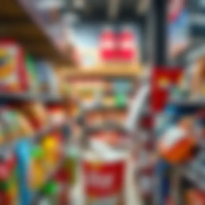 Diverse Product Selection A diverse selection of products available at a discount store in Dubai